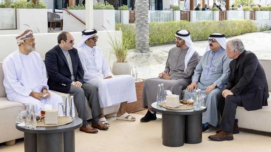 From left, Sultan Haitham bin Tarik of Oman, Egypt's President Abdel-Fattah El-Sisi.